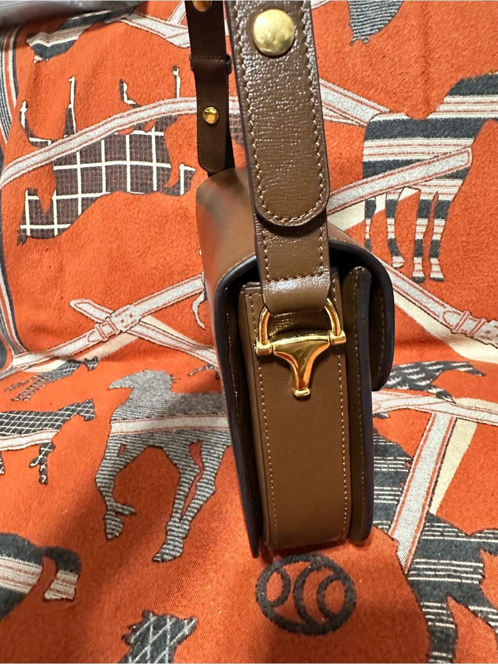 GUCCI ❤️🌟HORSEBIT 1955 RICH BROWN  BAG⭐️ - Picture 6 of 15